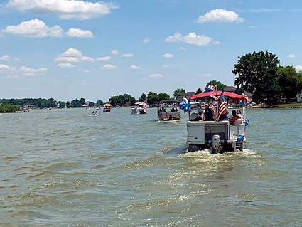 Boat Parade on the Lake